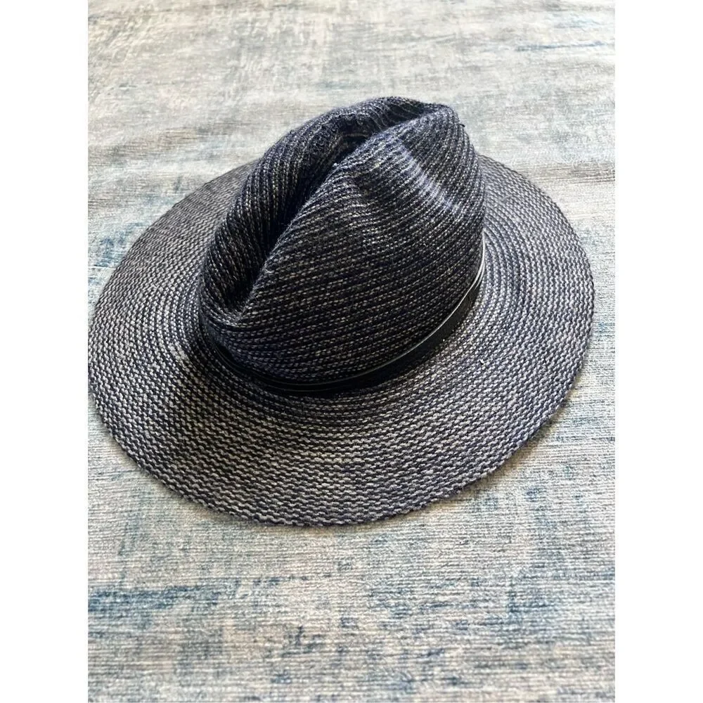 Vince Camuto Blue Gray Wool Blend Fedora Hat